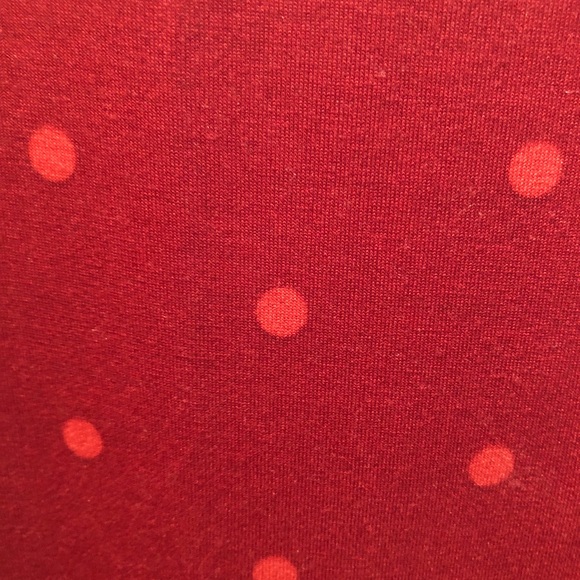 LuLaRoe Julia Dress. Red polka dot. XL - Picture 3 of 3